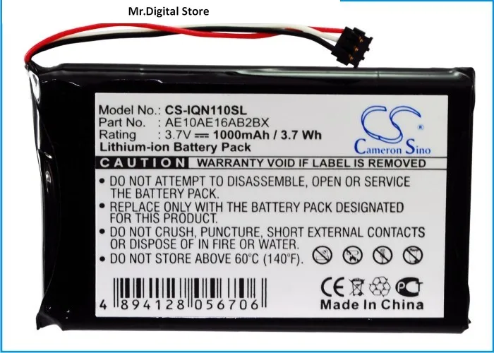 

Cameron Sino 1000mAh Battery AE10AE16AB2BX for Garmin Nuvi 1100, 1100LM