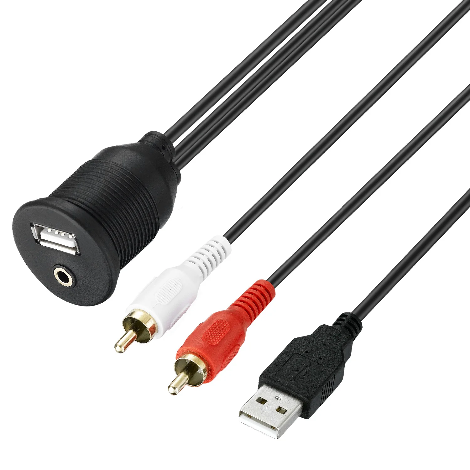 Bochara USB 3.0 2.0 - ͽټ + 3.5mm -2RCA ̺ ÷ Ʈ г  , ڵ 
