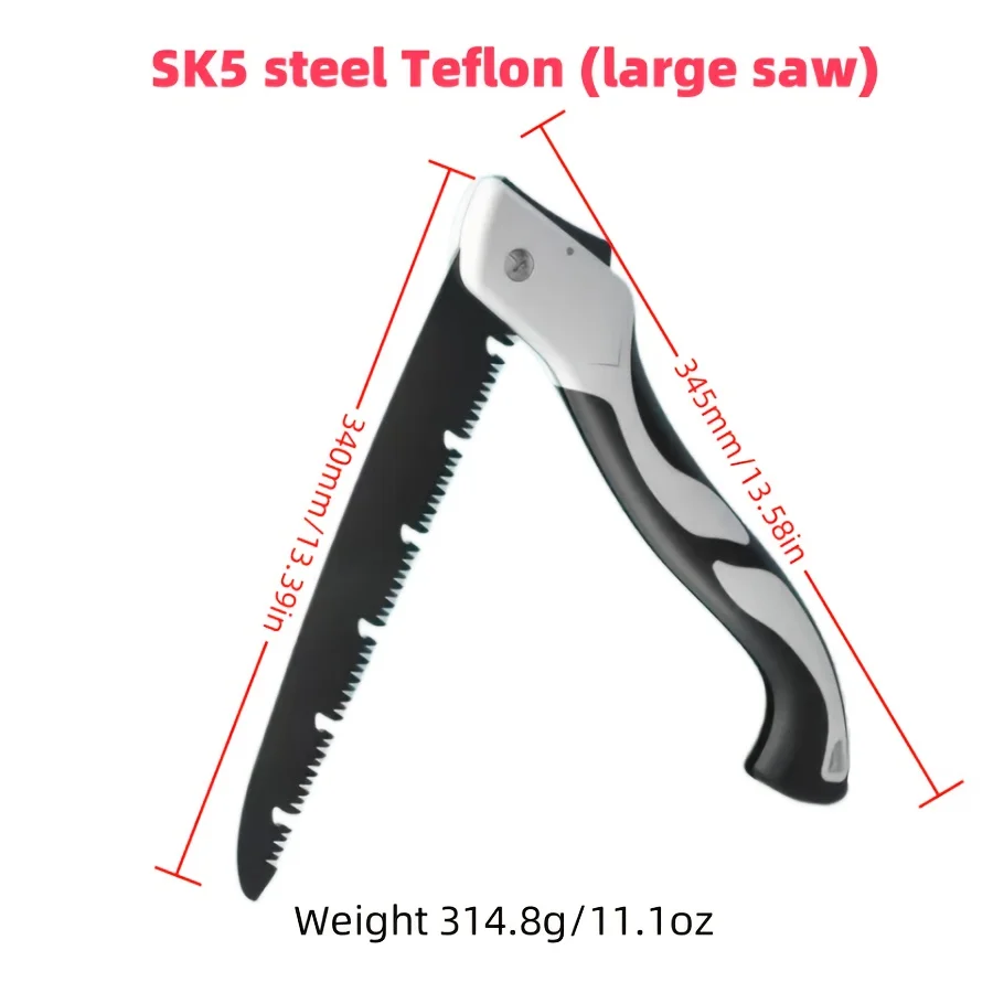 Large Handmade Folding Steel Saw Multi-Functional Fast Cutting For Wood Tree Branches Carpenters DIY Enthusiasts Outdoor Lovers