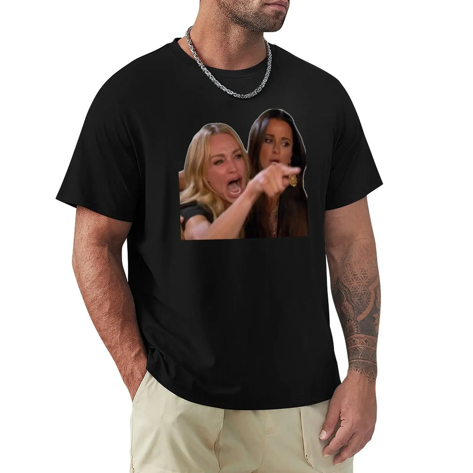 

taylor armstrong and kyle richards T-Shirt summer top sweat shirt Blouse black t shirts for men
