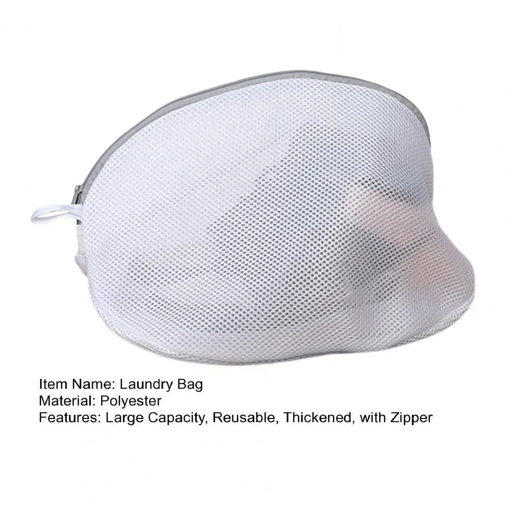 Mesh Laundry Bag With Zipper Ventilated Thickened Shoes Wash Bag Anti-winding Coat Socks Bras Washing Machine Laundry Pouch 5