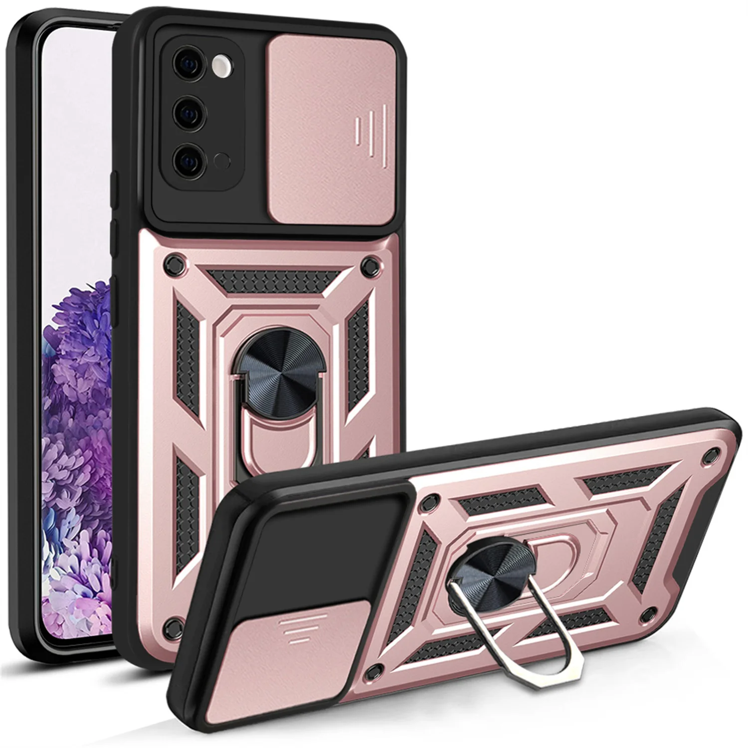 Shockproof Armor Phone Case with Car Holder – Enhanced Protection
