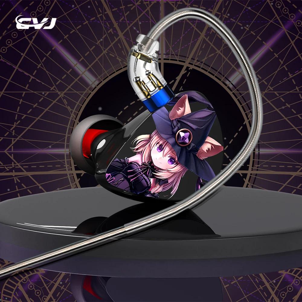 CVJ Night Elf Dual-Channel 3 Dynamic Driver In-Ear Wired HIFI Headphones High-Quality Earbuds with Microphone 3.5mm 3