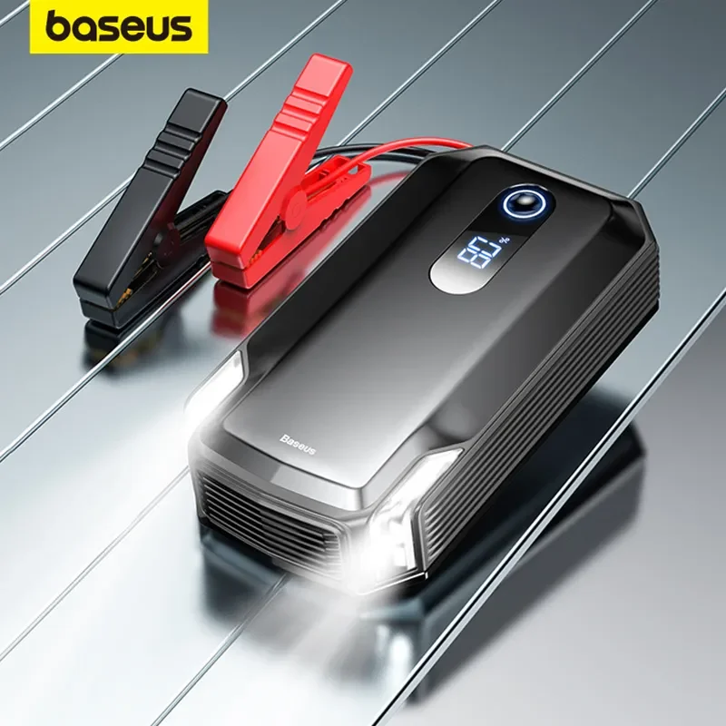 Baseus 10000mAh Car Jump Starter Power Bank 2000A 10000mAh Car Battery Charger Auto Emergency Booster Starting Device Jump Start