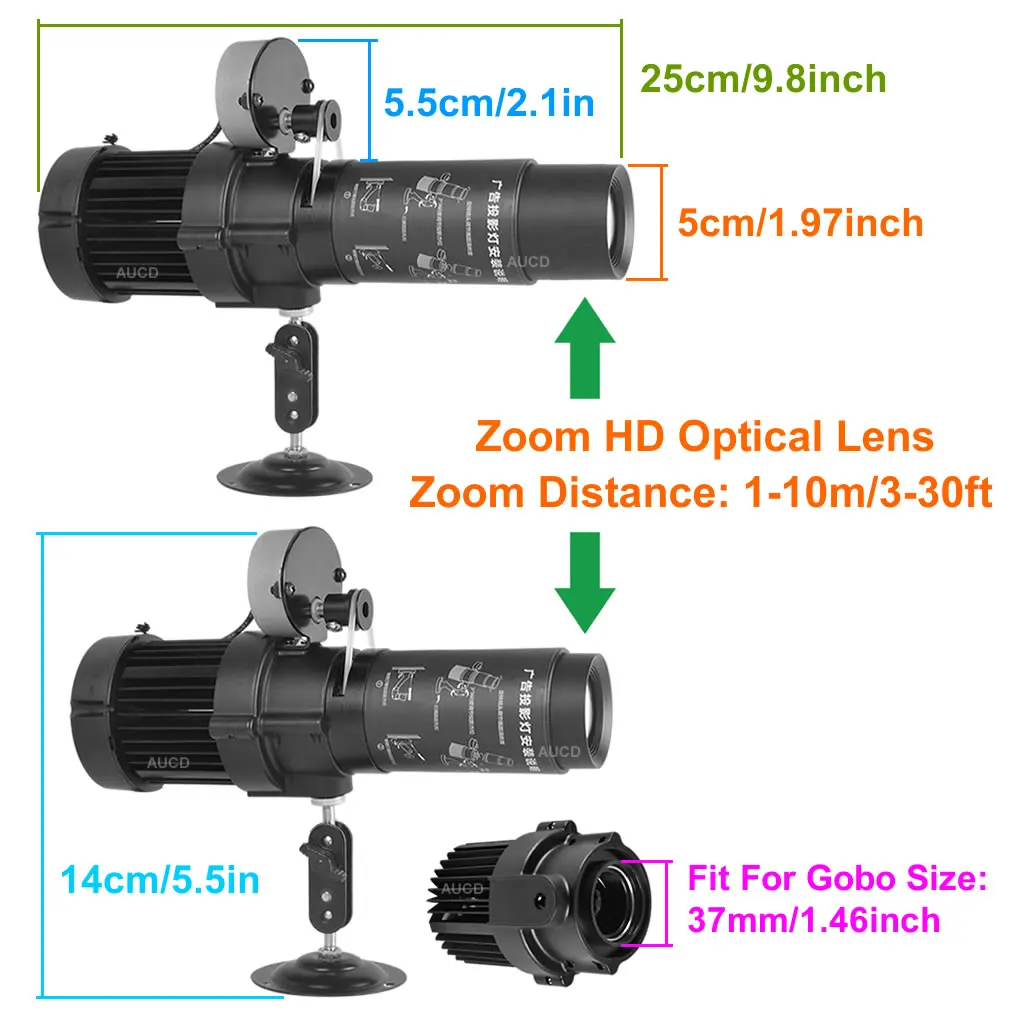 Benutzer definierte 37-mm-Gobo-Karte im Freien wasserdicht ip65