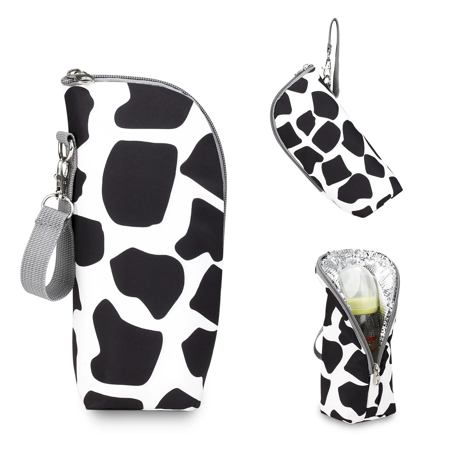 Outdoor Baby Milk Water Bottle Warmer Bag Infant Feeding Bottle Protective Cover Insulation Portable Stroller Hanging Warmer bag 2