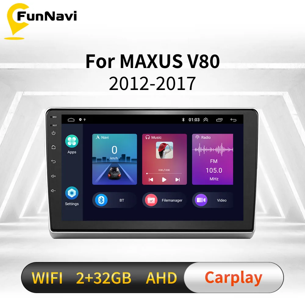 

Автомобильный радиоприемник для MAXUS V80 2012-2017 Android 2 Din, автомобильный мультимедийный плеер, стерео, Wi-Fi, FM, GPS-навигация, головное устройство с рамкой