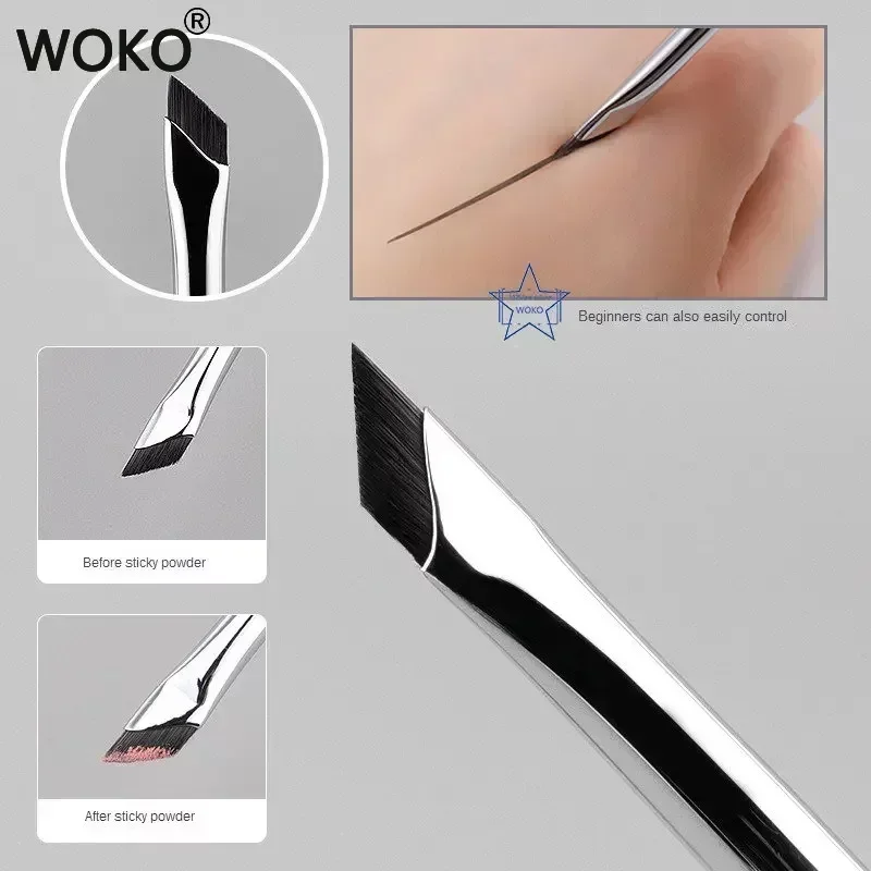 Upgrade Blade Eyeliner Brush Ultra Thin Fine Angle Flat Eyebrow Brush Under The Eyes Place Makeup Brush Precise Detail Brushes 2