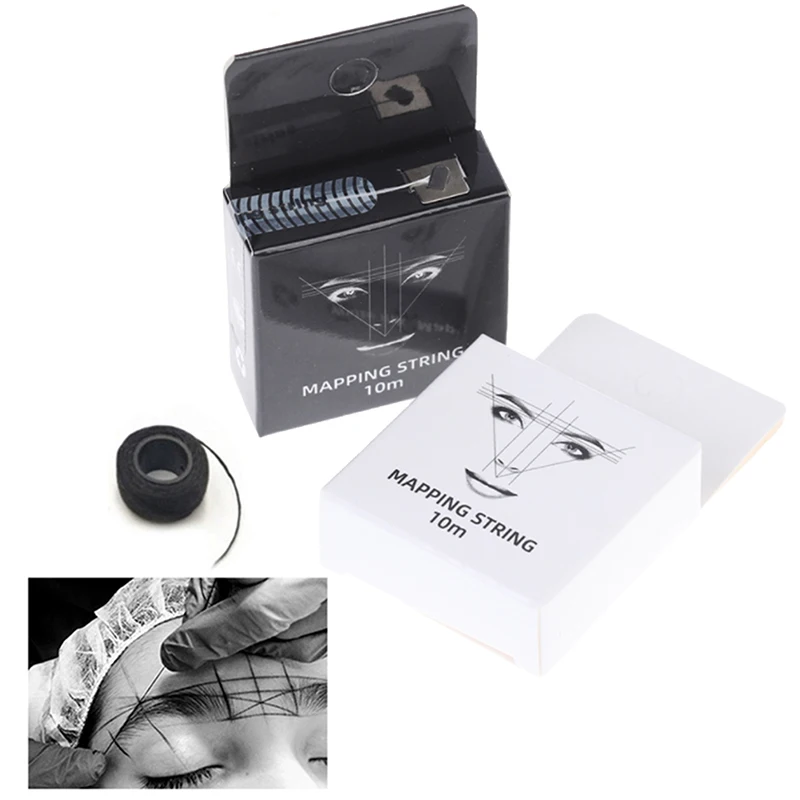 

10m Pre-Inked Brow Mapping Thread Strings Pigment String Tattoo Eyebrow Permanent 1pc