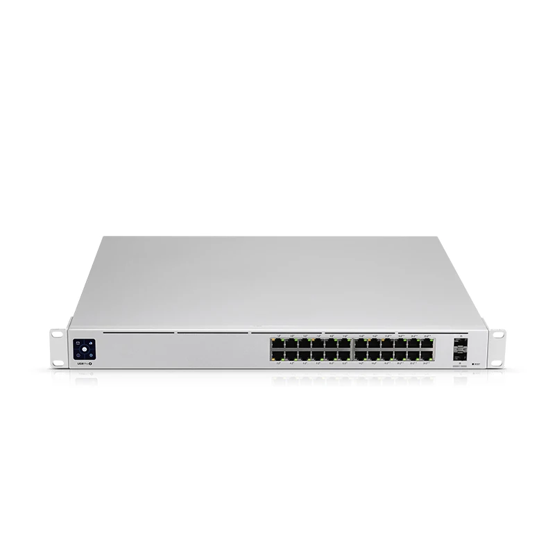 

UBIQUITI USW-Pro-24-POE 24 порта PoE Layer 3 Switch Pro (16 x GbE PoE +, 8 x GbE, PoE ++) 400 Вт, 2x10G SFP + порты, емкость 88 Гбит/с