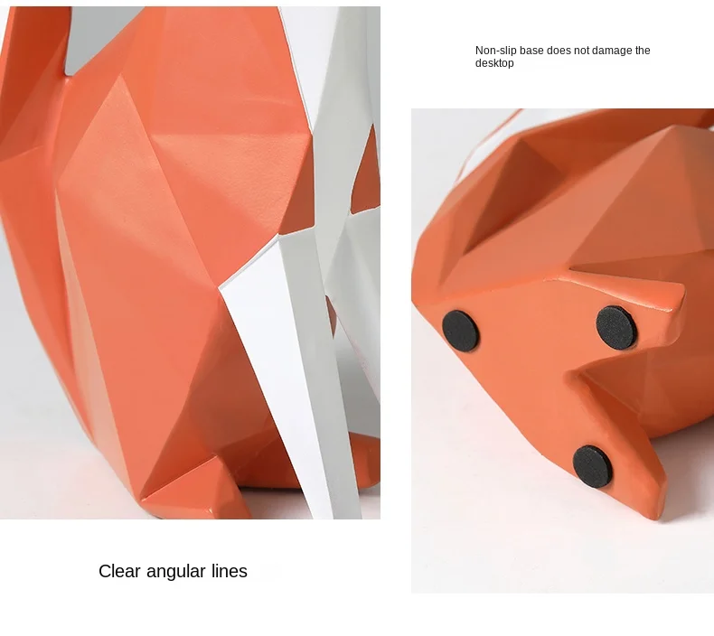 Creative Geometric Fox Statue