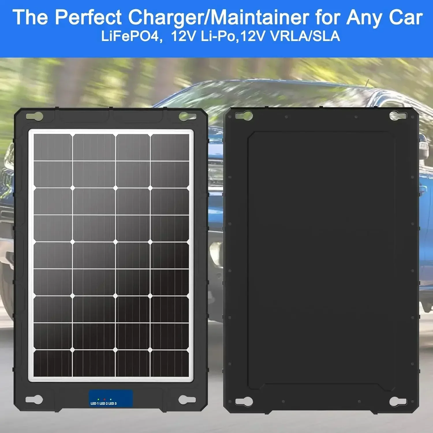 รูปสินค้า แผงโซลาร์เซลล์ 7.5W/20W 12V สำหรับรถยนต์ รถบ้าน รถจักรยานยนต์