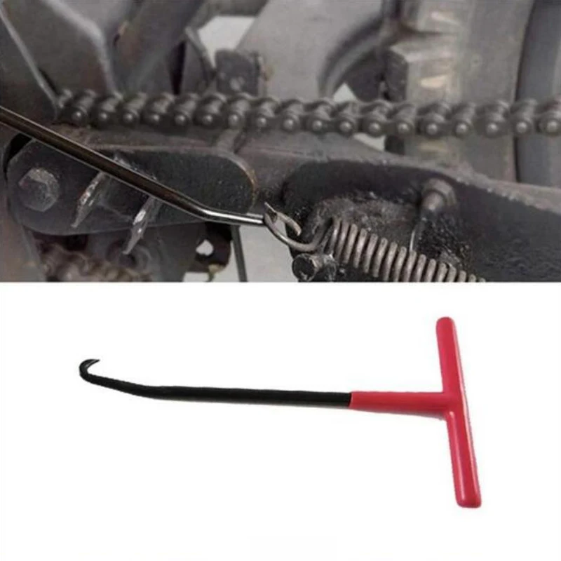 Red 1 motorcycle tool motorcycle exhaust spring hook T-handle exhaust pipe spring wrench puller installation hook tool 2023 air pneumatic dent puller car auto body repair suction cup slide hammer tool kit slide hammer tools three size cup