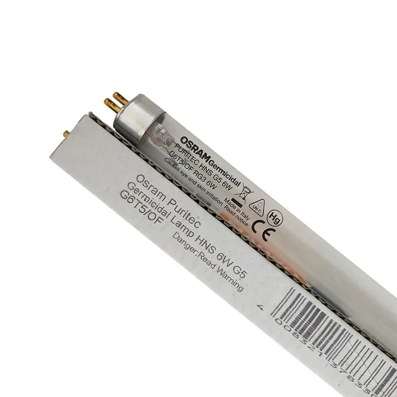 오스람 UV 살균 램프 오스람 HNS G5 6W G6T5 전원 공급 장치가 있는 주방 캐비닛 소독 램프