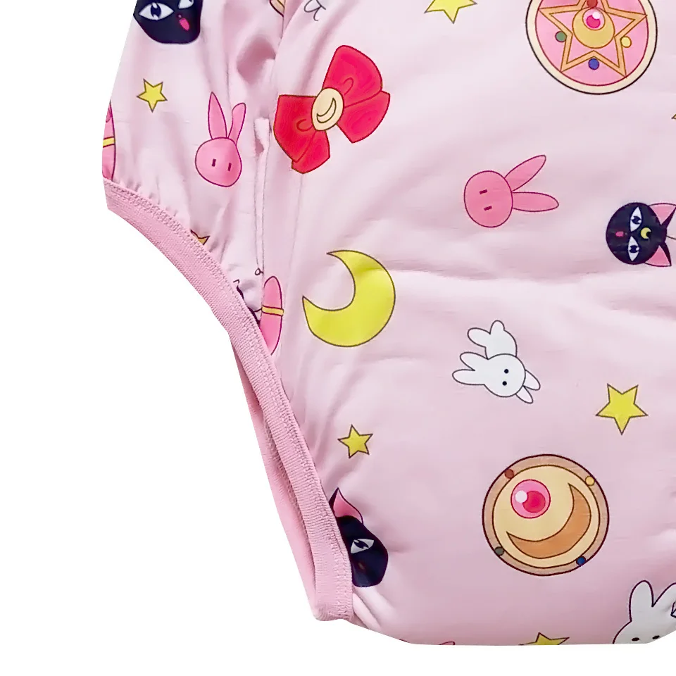 Waterproof Cotton Adult Baby Training Pants Magical girl with bow