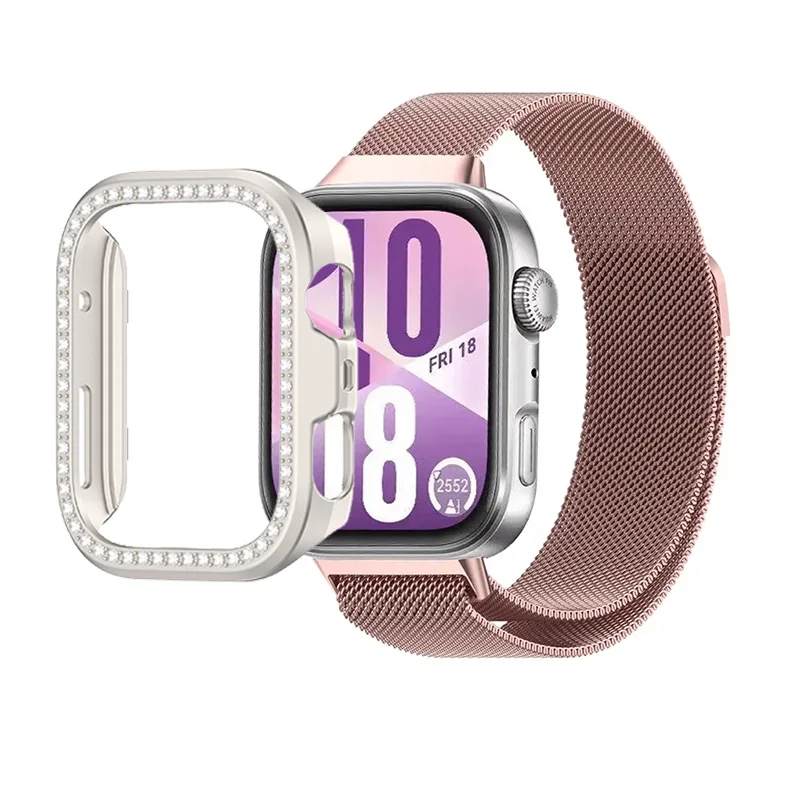 Diamond Case with Strap - All-Around Hollow PC Protective Bumper Frame