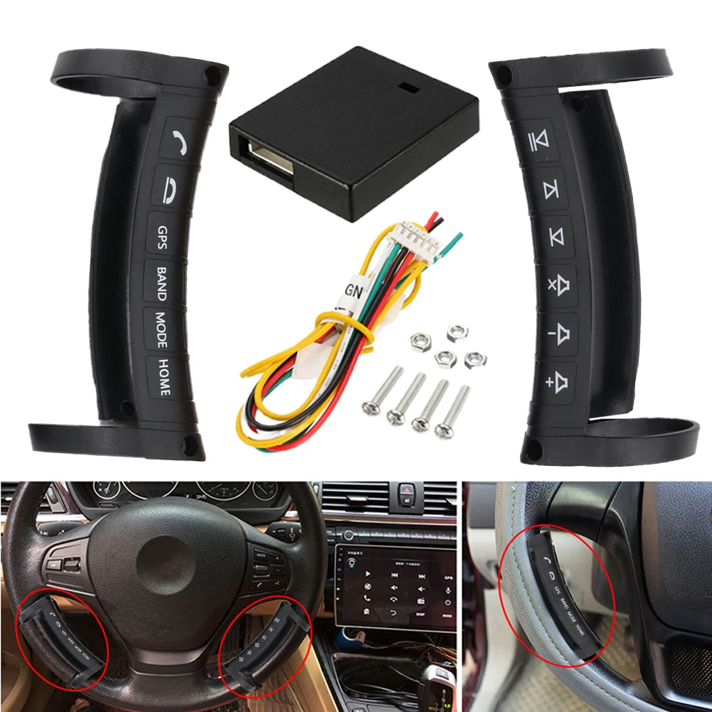Wireless Remote Control Steering Wheel Button for Car Navigation