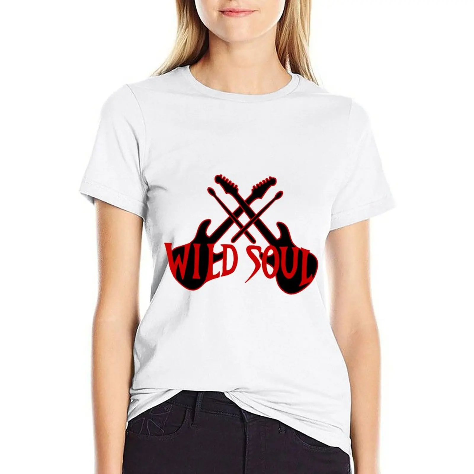 

Wild Soul Band T-shirt hippie clothes cute clothes plus size t shirts for Women loose fit