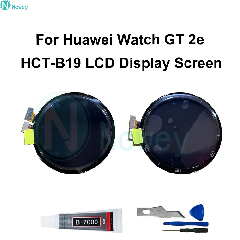 

Original LCD Display Screen for Huawei Watch, Touch Panel Digitizer, Screen Frame, GT 2e, HCT-B19, 46mm