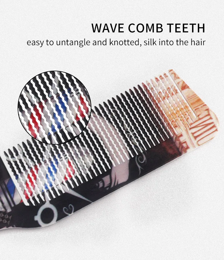 Description Picture 5 of itemhair cutting flat top comb hairdressing barbers salon hairbrush haircut comb set barber hairdresser accessories dropshipping