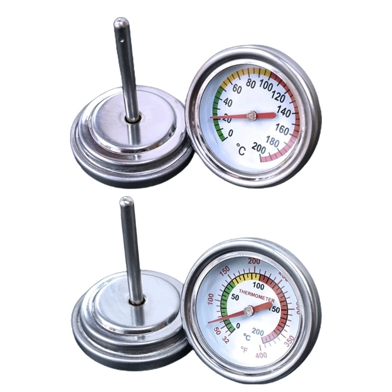 

Stainless Steel BBQ Smoker Grill Temperature Gauge Barbecue Thermometer Cooking Probe Grill Oven Home Kitchen Accessories