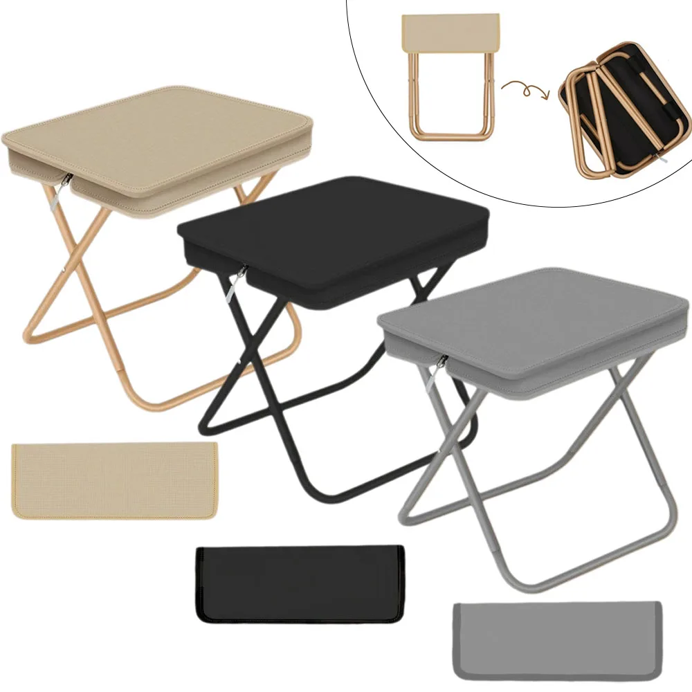 Portable Ultra-light Outdoor Camping Chair Foldable Climbing Fishing Chair Park Waiting Backpacking Beach Bench Small