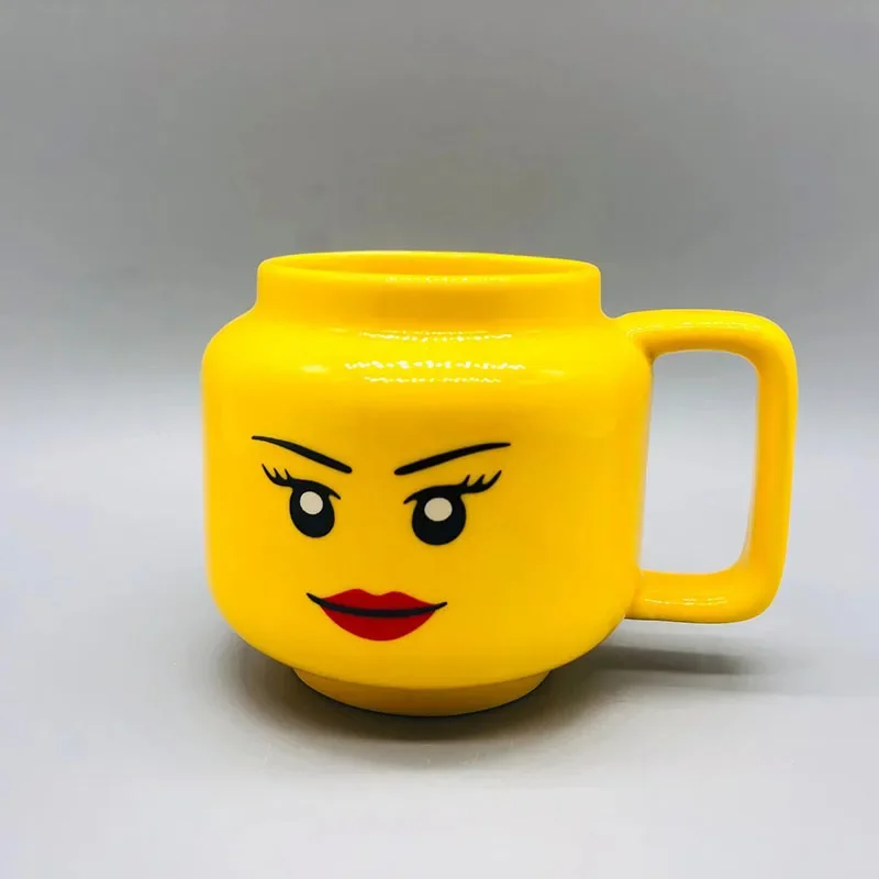 250ML Ceramic Coffee Mug with Cartoon Smile Design for Tea Milk Water Breakfast Home Use Drinking Cup Kitchen Gift