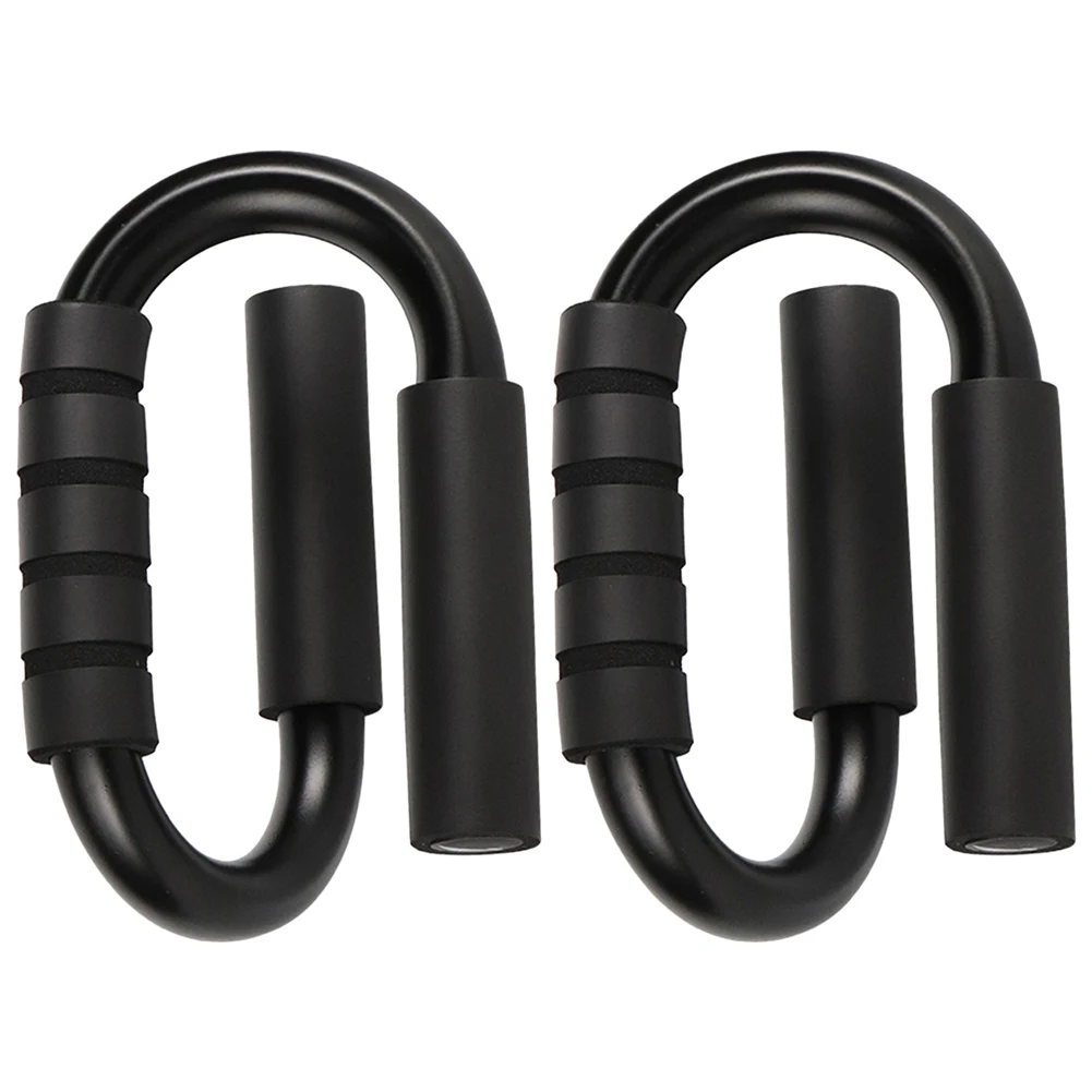 S Shape Push Up Stands Bar Foam Handles Chest Fitness Equipment Anti Slip Home Fitness Chest Training Equipment
