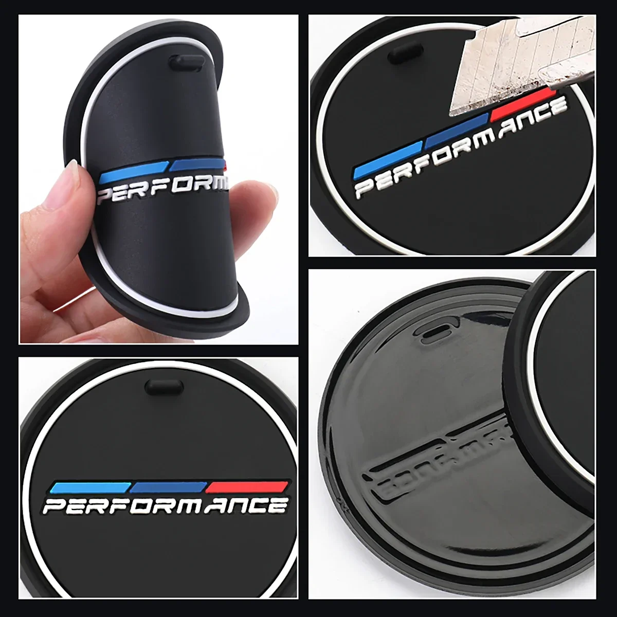 Car Coaster Cup Bottle Holder Anti-slip Pad Mat For BMW E90 F20 F30 F34 F36 F10 F15 G20 G30 G32 G01 G02 G05 X1X2X3X4X5X6 cup holder coasters car coaster pads