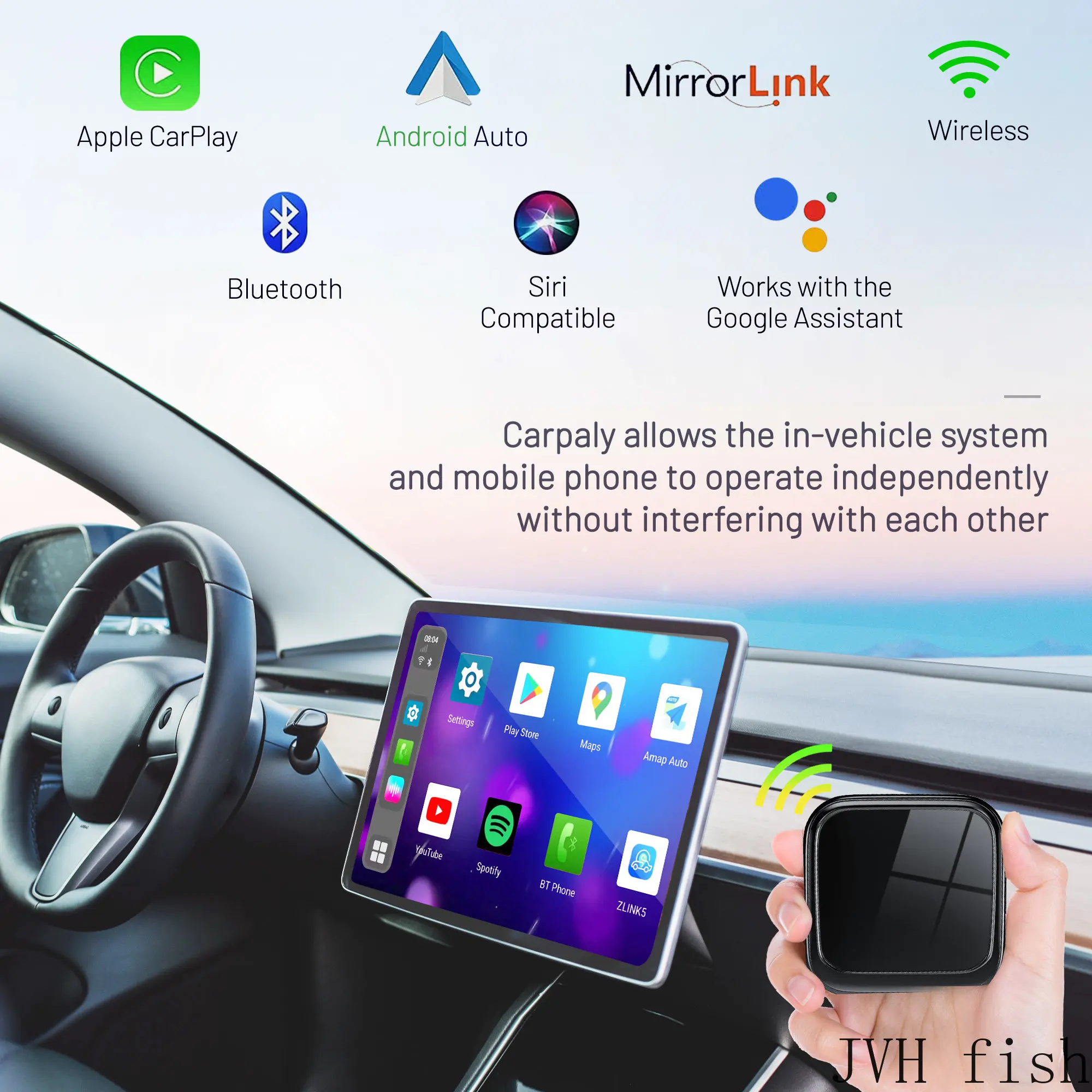 Carlinkit Android 12 CarPlay Ai Box, 128GB, Ultral Series, 42% OFF