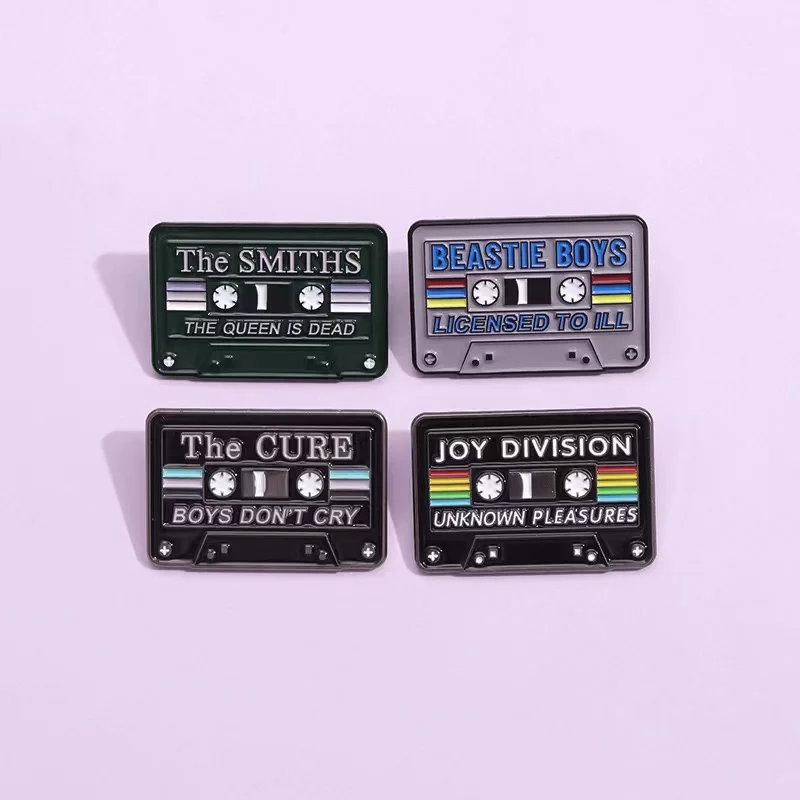 The Smiths The Queen Is Dead Tape Cassette Smalto Pin Unknown Pleasures Canzoni Classiche Spilla Distintivo Con Risvolto Gioielli Regali All'Ingrosso