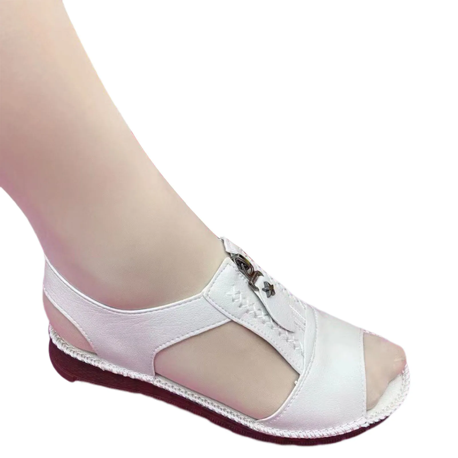 

Сандалии женские летние на плоской подошве, Повседневные Удобные босоножки на гибкой подошве, для активного отдыха и отдыха