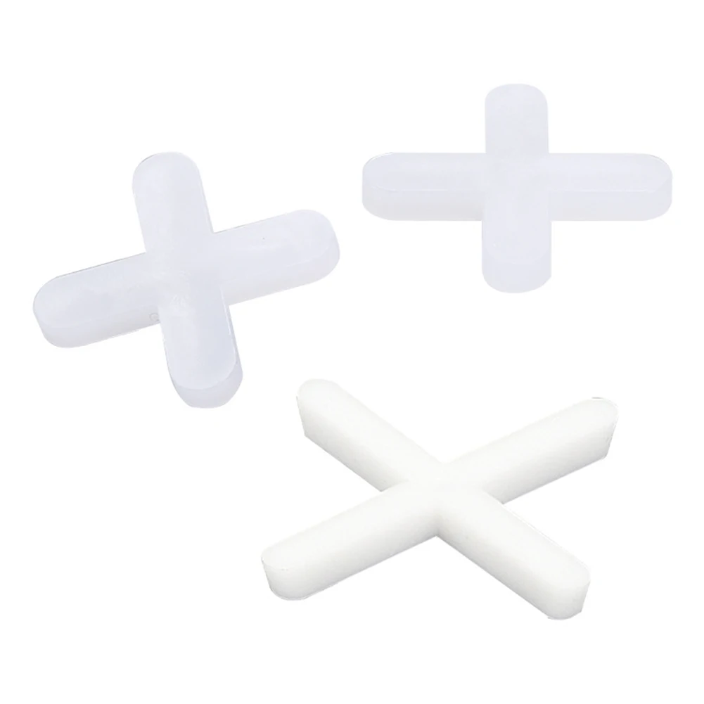 200pcs/set 1/1.5/2/2.5/3mm Cross Ceramic Tile Leveling System Clips Kit Tile Spacer Ceramic Floor Wall Laying Construction Tools