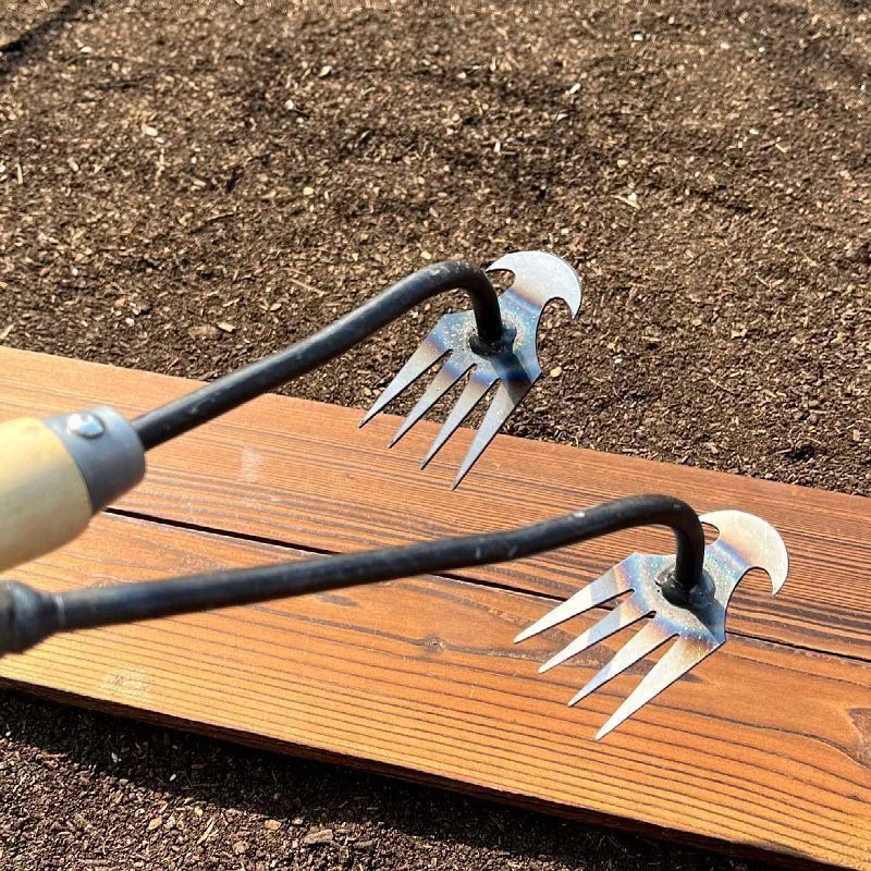 Hoe Weeding Artifact, Uprooting and Weeding Tools, Gardening Hoeing Rake, Manganese Steel Farm Tool, Small Hoe, Loosening Soil a 5