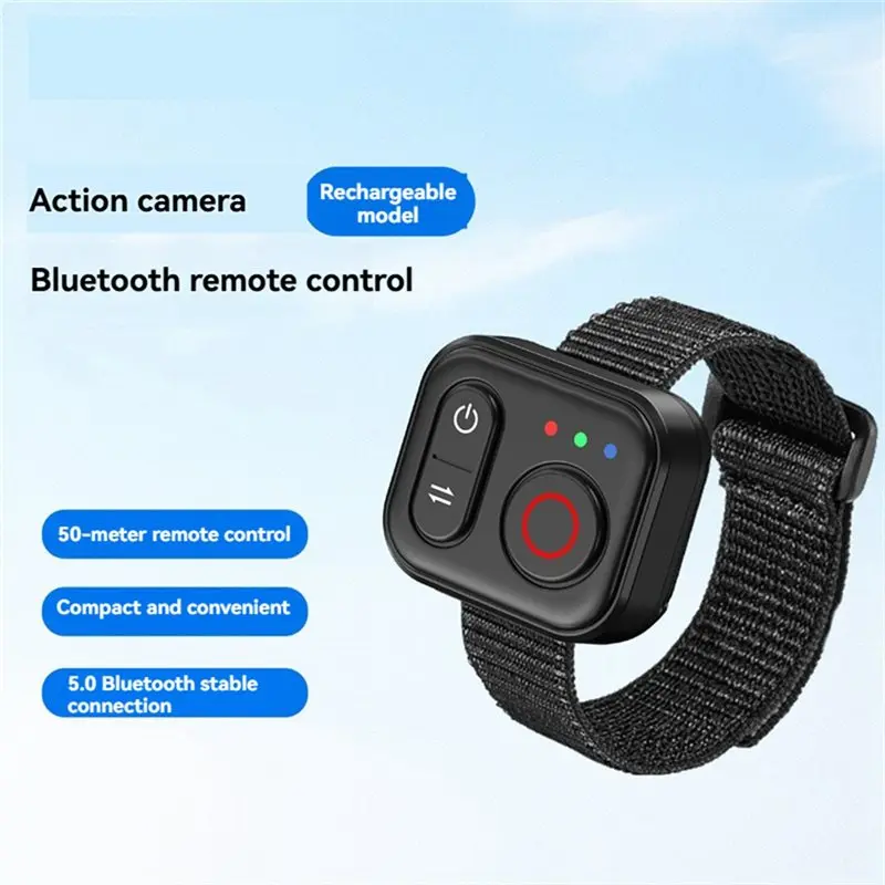 Shutter Button Remote Control Wireless Bluetooth Action Cam Shooting Controller For DJI Action6/5 Pro/4 OSMO 360