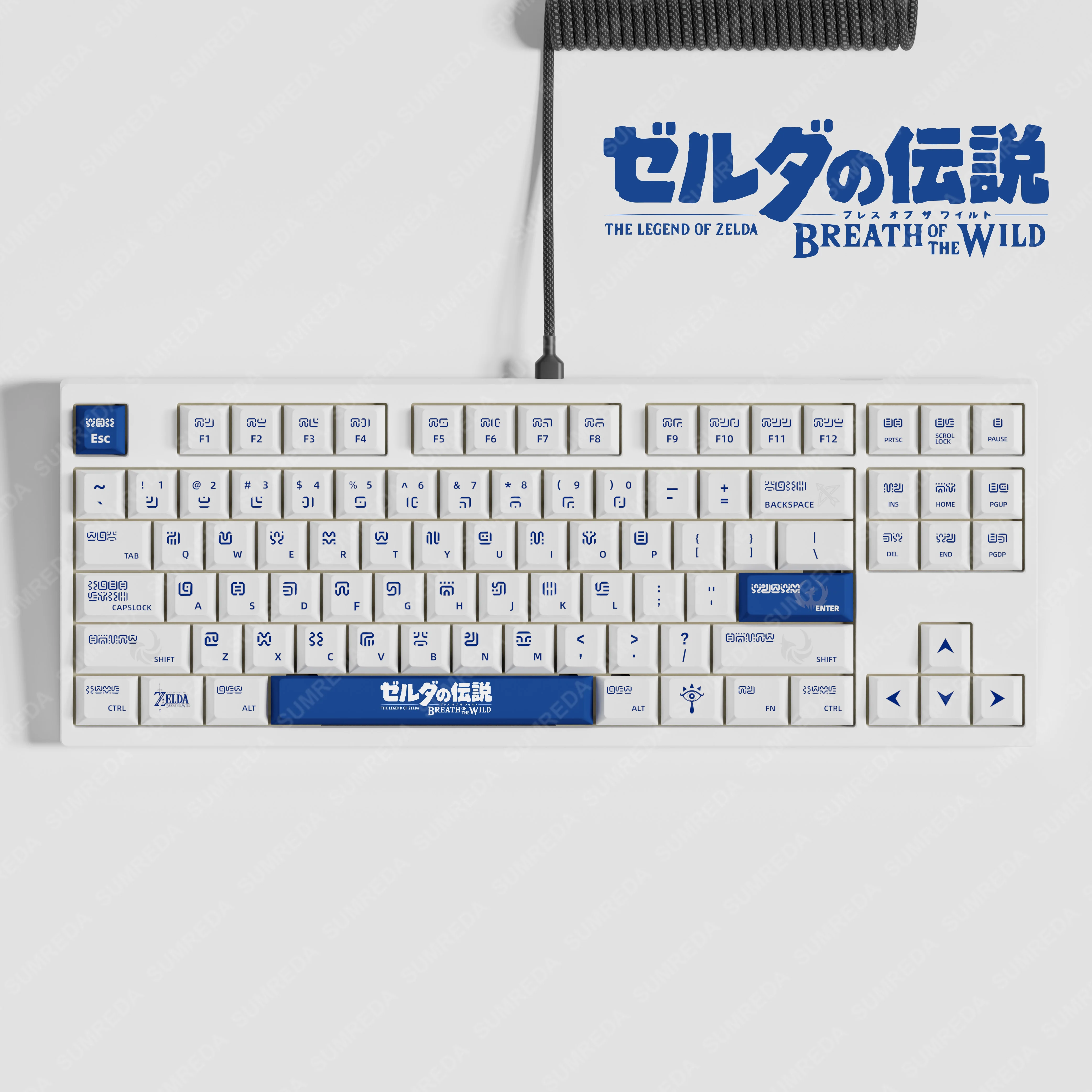 Teclas do Tema do Jogo Zelda Teclado Mecânico Teclas Personalizadas Corante-sub Perfil Cereja Pbt 125 Teclas para Interruptor Cereja mx - Imagem 6