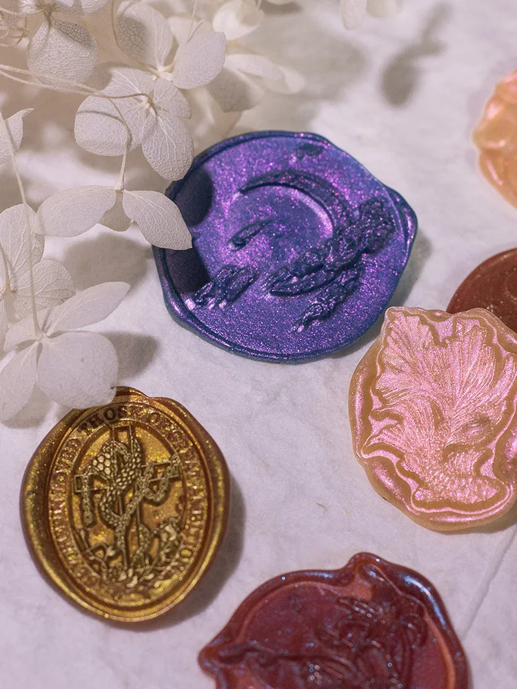 Polarized Pearlescent Cherry Blossom Lacquer Wax Particles Sealing Wax Wedding Lacquer Seal Envelope Sealing
