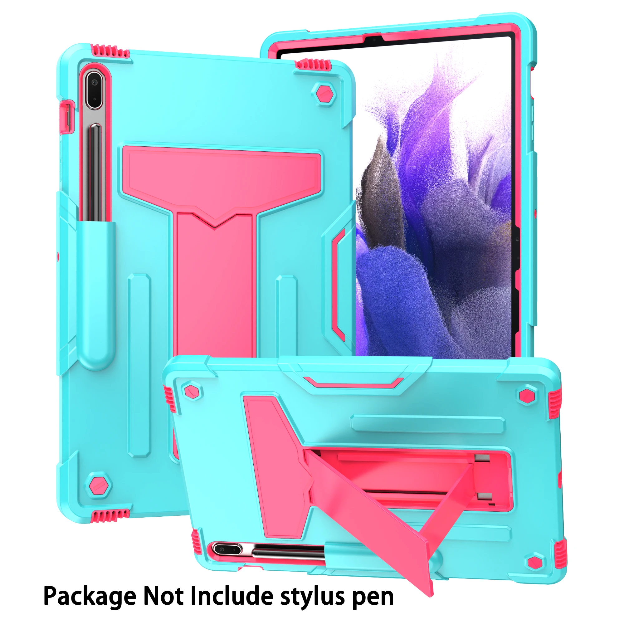 3-in-1 Tablet Case with All-Round Protection and T-Shaped Stand