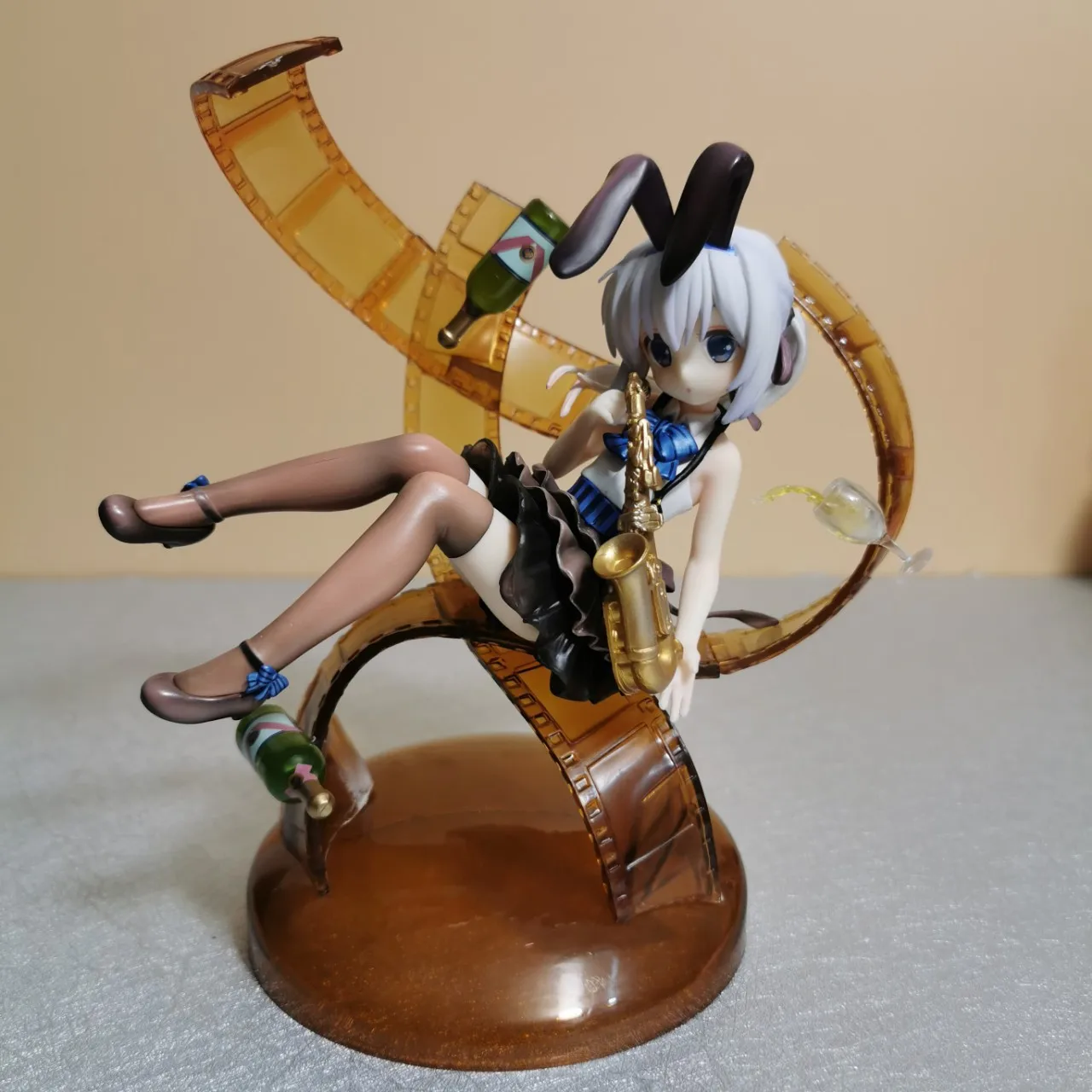 

Anime Figurine Is the order a rabbit Kafuu Chino Jazz style 1/8 Complete Figure Sexy Bunny Girl Dolls Toys PVC Collectible Model
