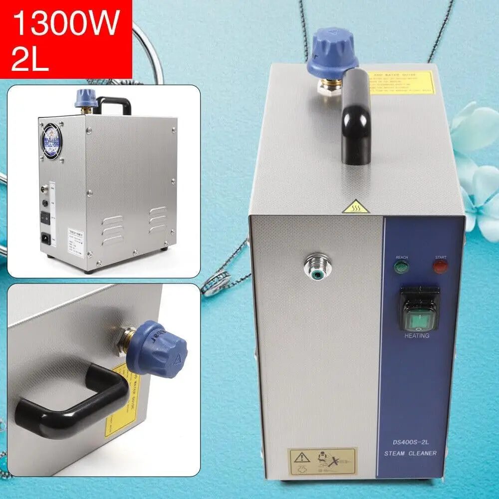 Steam Cleaner Machine 110V 2L Gold and Silver Stainless Steel Jewelry Cleaner Steamer Gem Washer Equipment for Cleaning Jewelry/ 2