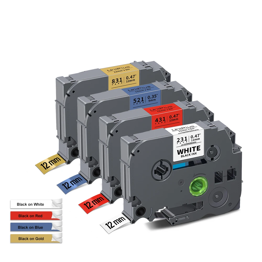 10-Pack 12mm Label Tape