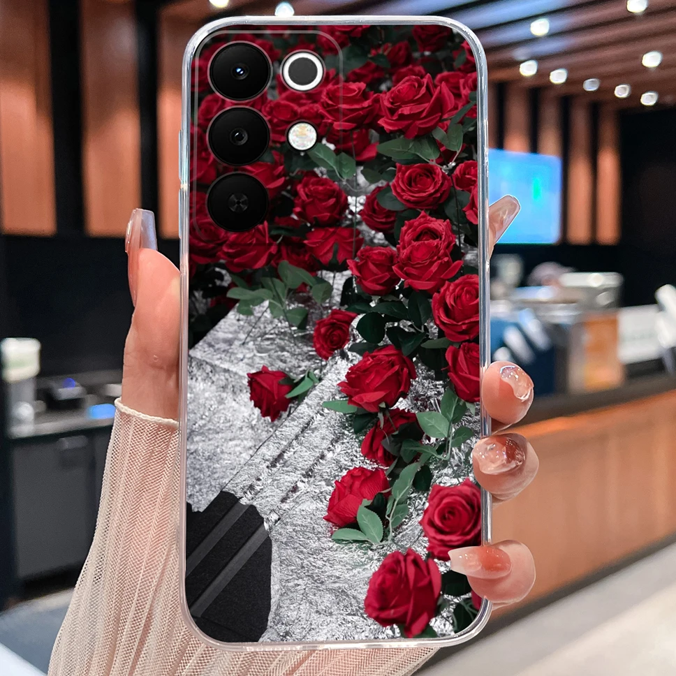 Colorful Patterned Clear Soft Silicone Phone Cover - Lightweight and Stylish Case