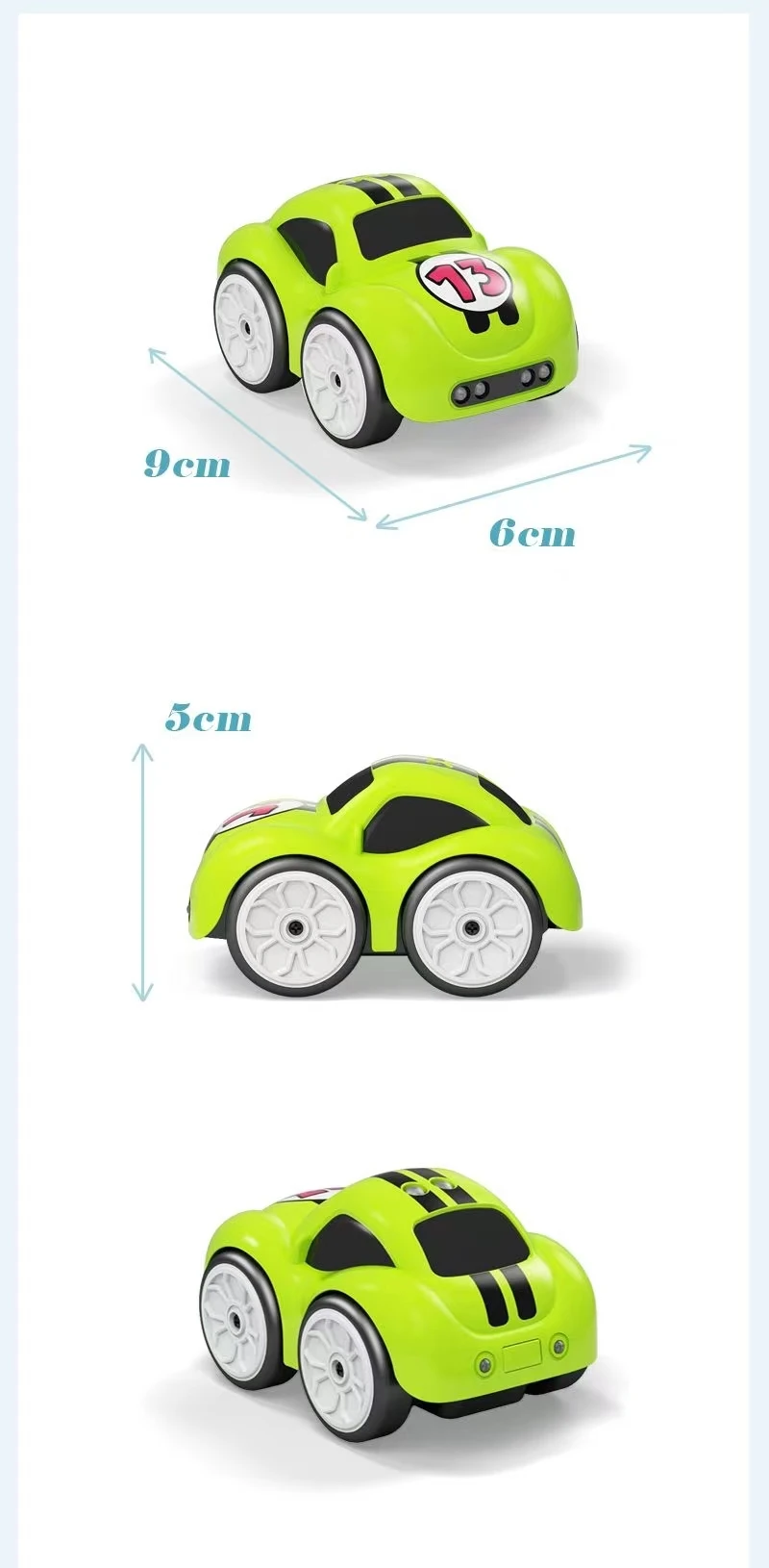 RC Intelligent Sensor Remote Control Cartoon Mini Car Remote Control Electric Car Smart Music Lighting Children Toys Gift