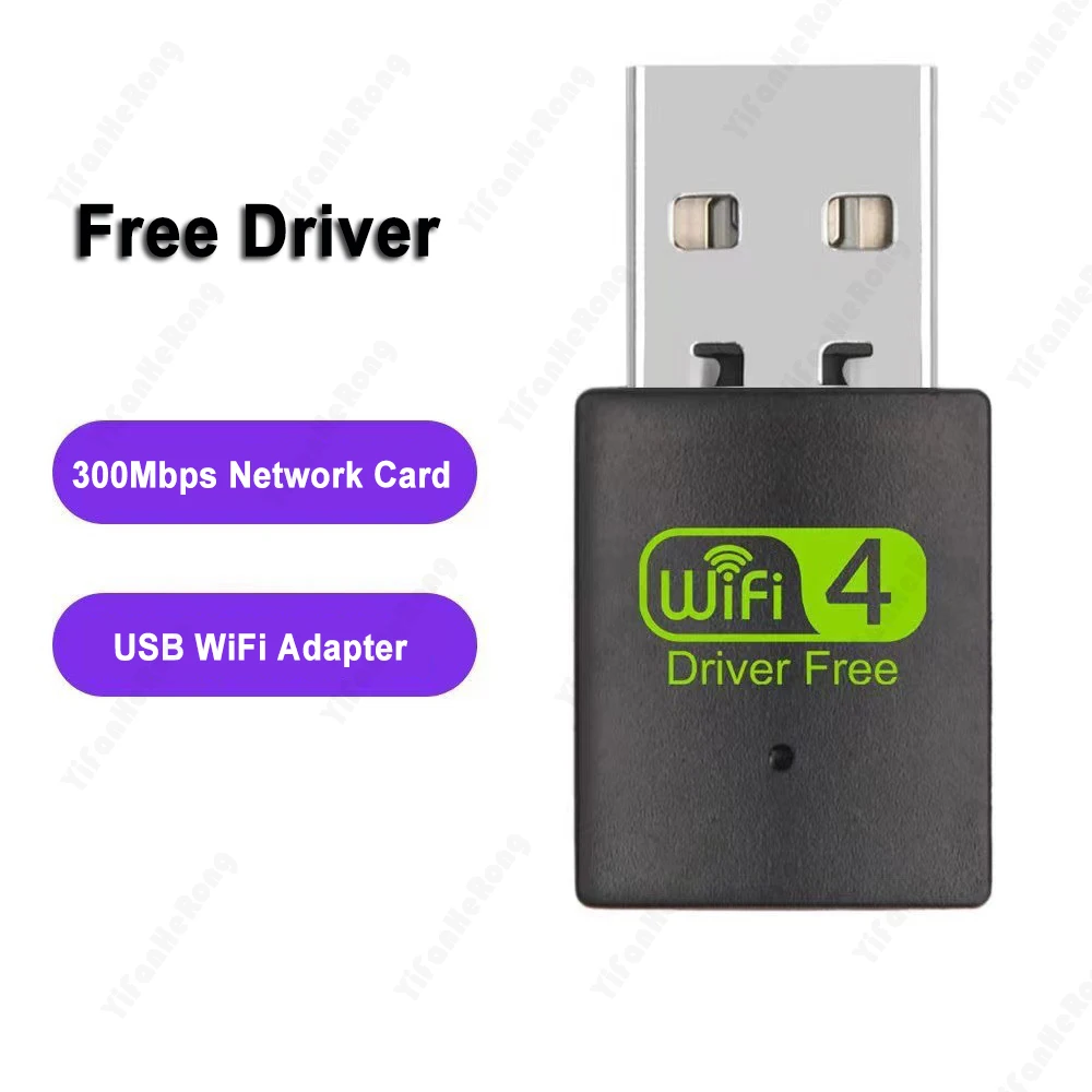 Mini Wireless USB Wifi Adapter 802.11N 300Mbps USB 2.0 Receiver Dongle Network Card For Desktop Laptop Windows