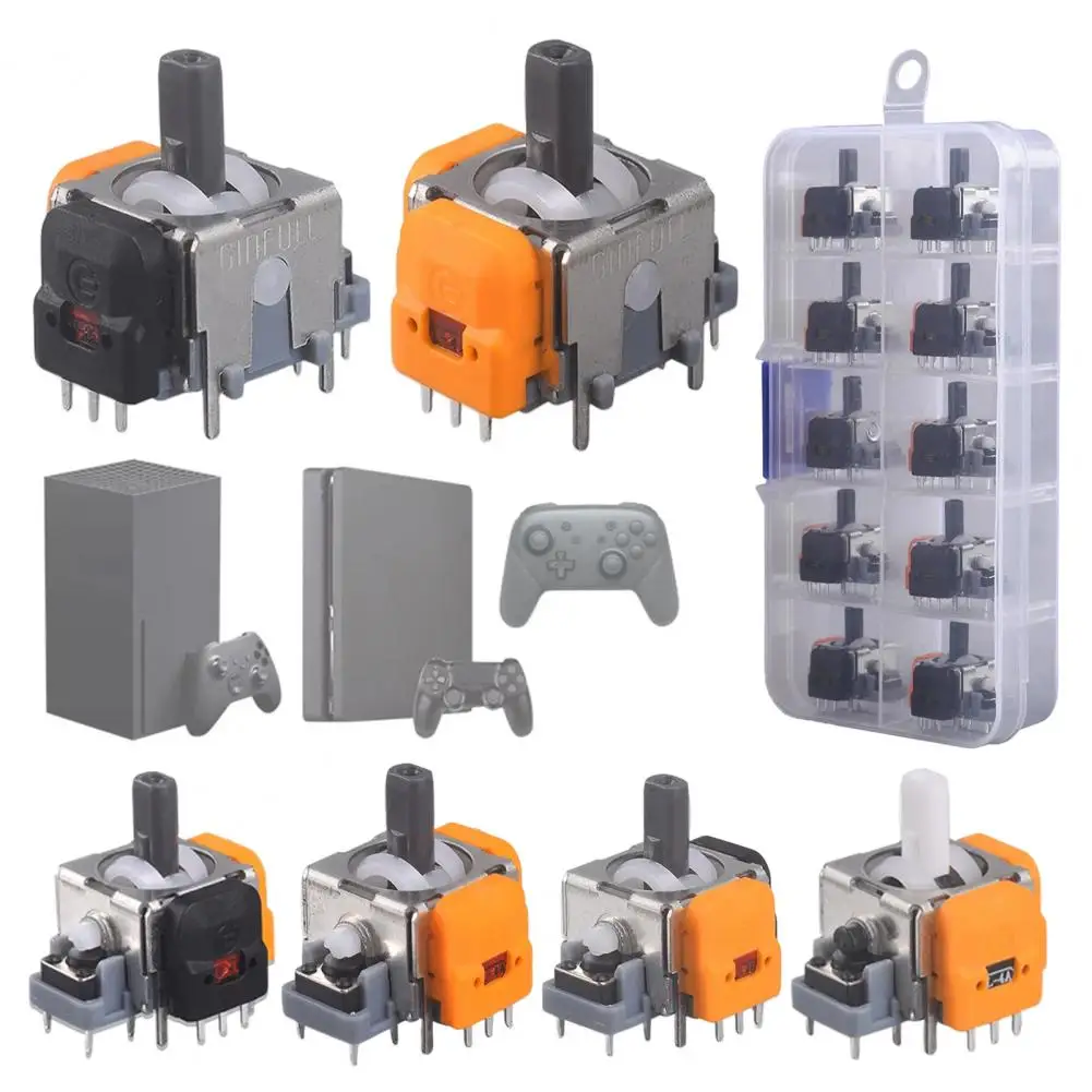 

Adjustable Analog Stick Enhance Gaming Experience with 10pcs Precise Control Analog 3d Joysticks for Ps5 One Switch Pro