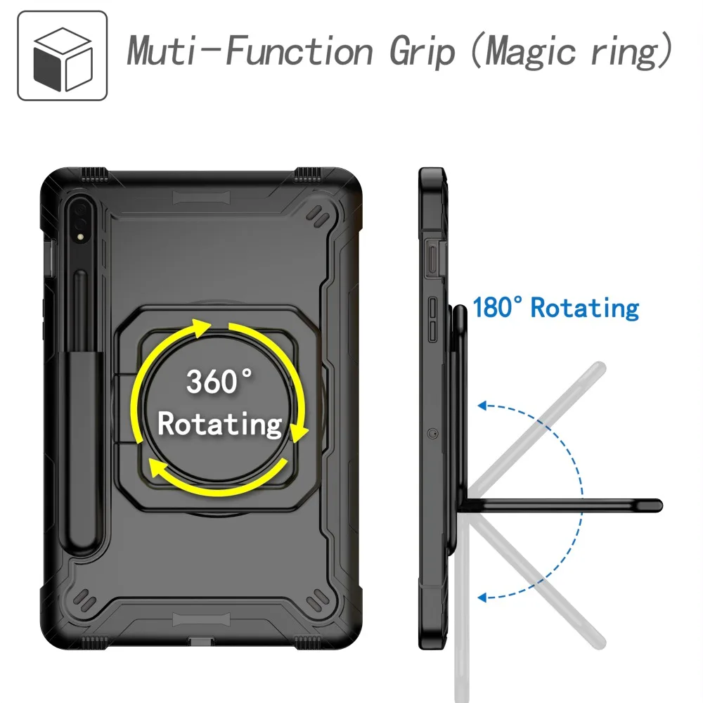 Durable 360 Rotating Stand Tablet Cover
