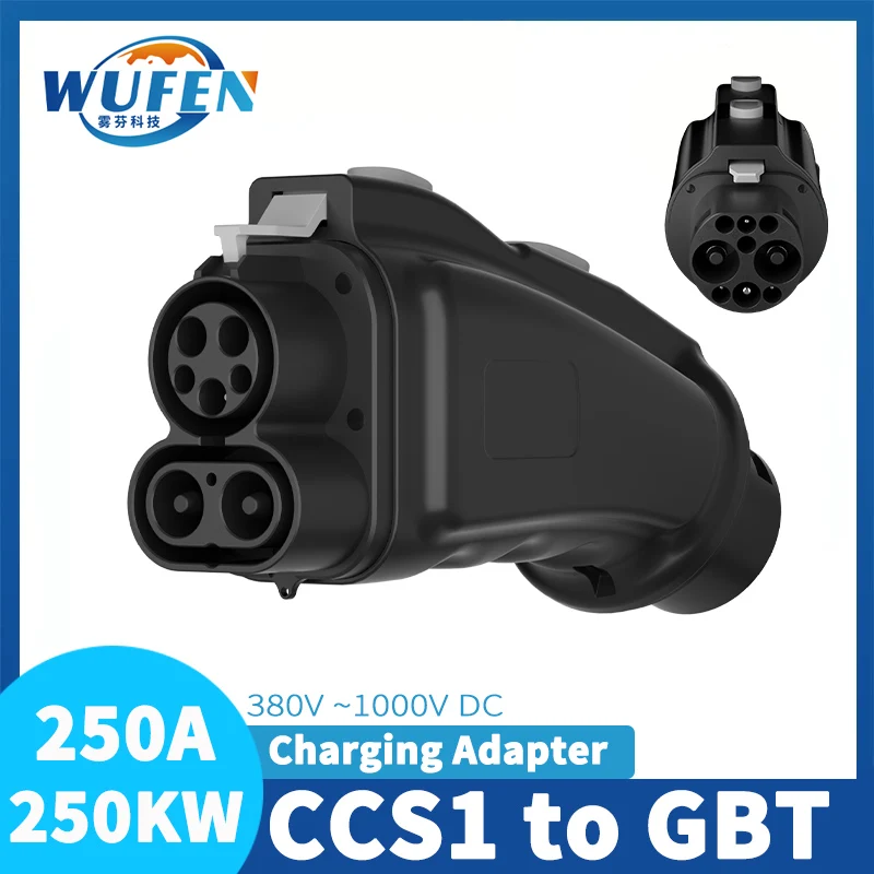 WUFEN China BYD Quick Adapter CCS1 to GBT Converter 250A 1000V DC 250KW ...