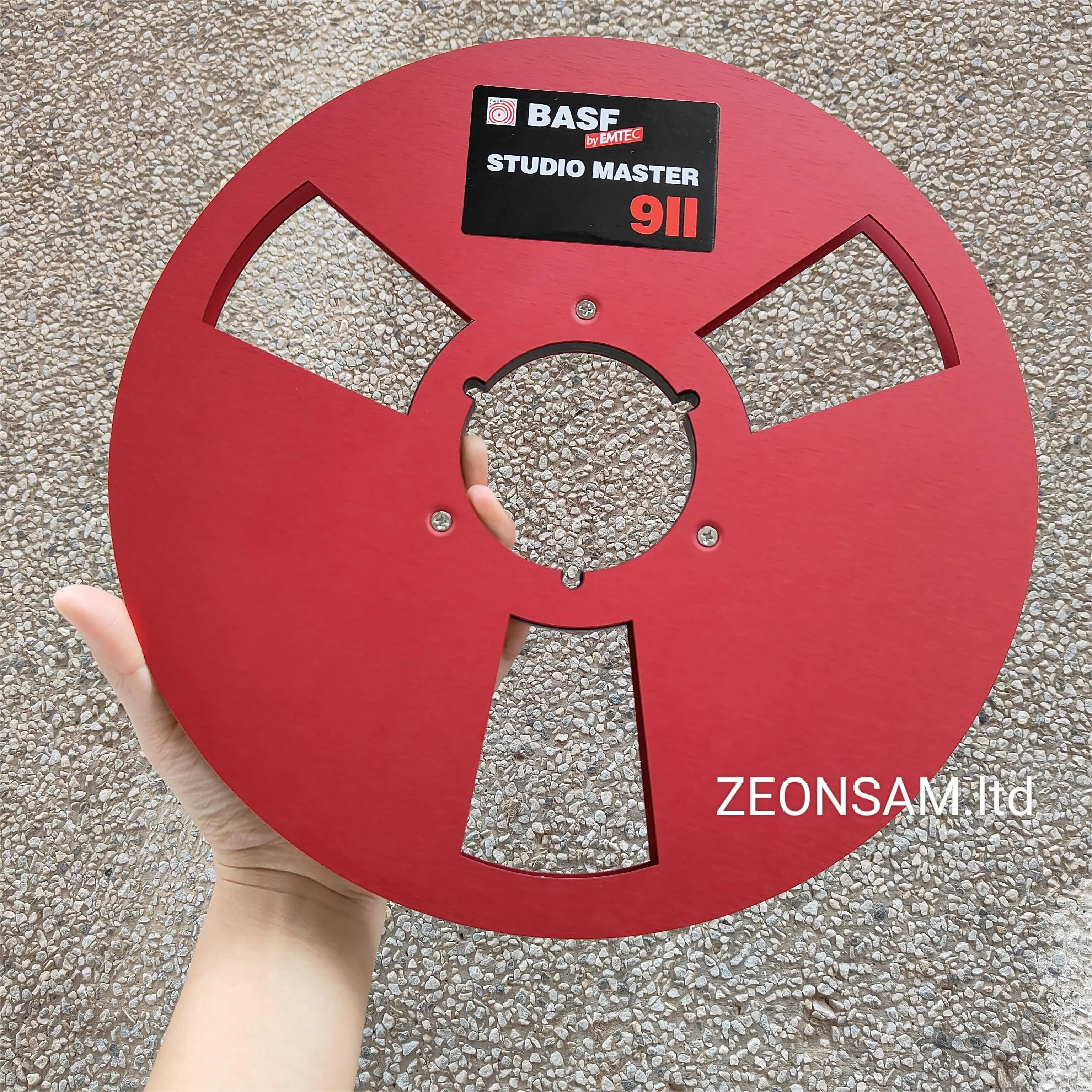 

12 Inch Empty Tape Reel Nab Hub Reel-To-Reel Recorders Accessory Empty Aluminum Disc Opening Machine Parts By BASF