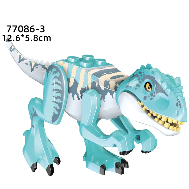 Jurassic Dinosaurs Building Blocks Indominus Rex DIY Tyrannosaurus Action Figure Models Children Toys Animals Christmas Gifts 6