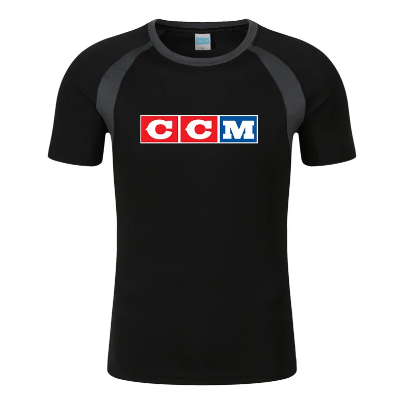 CCM 2023 new fashion casual sports men's eight-color short-sleeved breathable sports short sleeves